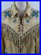 VTG-Double-D-Ranch-Womens-S-Yellow-Tan-Leather-Western-Jacket-Fringe-Embroidered-01-mr