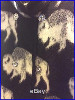 VTG Joyce Onarheim Boe Legacy Collection Womens Western Buffalo Coat Wool Large