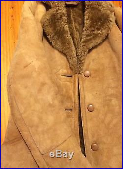 VTG Knight Tailors Leather Jacket Medium Wool Marlboro Shearling Western