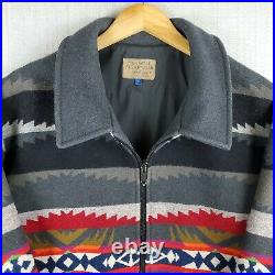 VTG PENDLETON High Grade Western Size Large Wool Aztec USA Made Mens Jacket