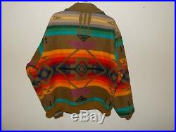 VTG, Pendleton High Grade Western Wear Aztec Navajo Indian Blanket Jacket, XL