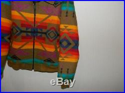 VTG, Pendleton High Grade Western Wear Aztec Navajo Indian Blanket Jacket, XL