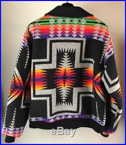 VTG Pendleton High Grade Western Wear Jacket Aztec Chief Joseph Native Large