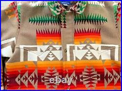 VTG Pendleton High Grade Western Wear Mens Aztec Wool Jacket Size Large Harding