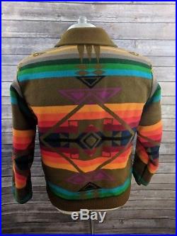 VTG Pendleton High Grade Western Wear Mens Coat Jacket Aztec Native Indian Large