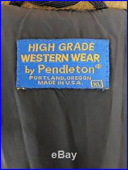 VTG Pendleton High Grade Western Wear Mens Coat Jacket Aztec Native Indian XL