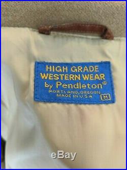 VTG Pendleton High Grade Western Wear Mens Jacket Aztec Indian Size Medium