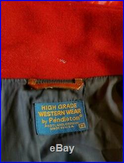 VTG Pendleton High Grade Western Wear Mens Jacket Blanket Bomber