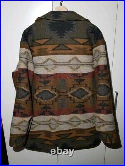 VTG Pendleton High Grade Western Wear Wool Mens Coat Jacket USA Aztec RARE Sz L