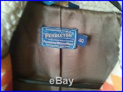 VTG Pendleton NICE High Grade Western Wear Mens Jacket Aztec Size 40 USA made