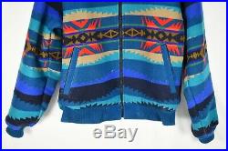 VTG Pendleton Turquoise High Grade Western Wear Mens Jacket Aztec Indian Size S