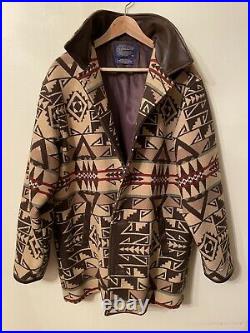 VTG Pendleton Woolen Mills Tribal High Grade Western Wear Wool Coat Jacket Sz L