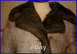 VTG Rancher Sheepskin Shearling Fur Jacket Coat women Size M/L estimated