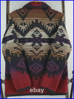 VTG WOOLRICH USA MADE Medium Womens Wool Aztec Southwest Barn Chore Jacket Coat