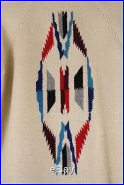 Vintage 40s 50s FRED HARVEY el grandee chimayo wool blanket jacket western S M
