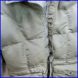 Vintage 80s Gerry Mens Down Puffer Western Jacket Coat Size Large Gray USA Made