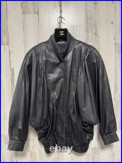 Vintage 80s Leather Jacket Size L