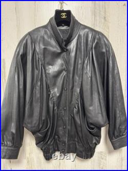 Vintage 80s Leather Jacket Size L