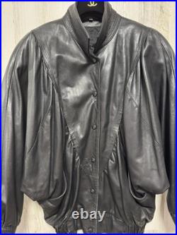 Vintage 80s Leather Jacket Size L