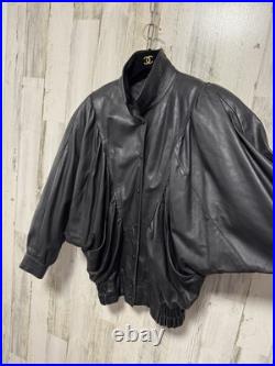 Vintage 80s Leather Jacket Size L