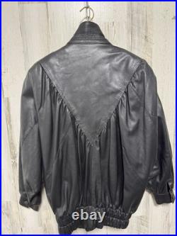 Vintage 80s Leather Jacket Size L