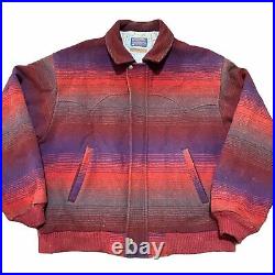 Vintage 90s Pendleton High Grade Westernwear Virgin Wool Jacket Coat Size XL Vtg