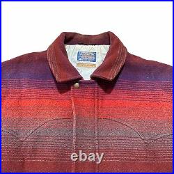 Vintage 90s Pendleton High Grade Westernwear Virgin Wool Jacket Coat Size XL Vtg