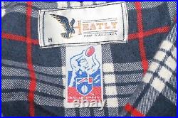 Vintage AFL Western Bulldogs Football Club Trench Coat Jacket Medium 90's Heatly