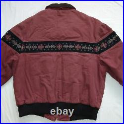 Vintage Carhartt Jacket Coat Mauve 2XL Aztec Western USA Made JQ0536 Work Chore