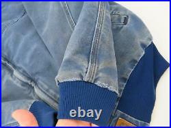 Vintage Carhartt Men's Sante Fe Canvas Duck Cotton Western Coat XL Jacket Blue