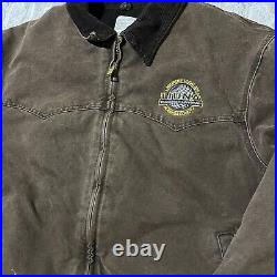 Vintage Carhartt Santa Fe Jacket Men's Size XXL Brown Quilt Lined J14 CHT AU2