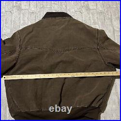 Vintage Carhartt Santa Fe Jacket Men's Size XXL Brown Quilt Lined J14 CHT AU2