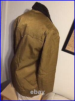 Vintage GOLDEN FLEECE 50s 60s winter jacket/coat Barn Chore Work Men Medium Fit