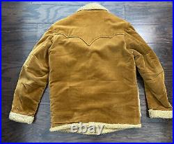 Vintage H Bar C Ranchwear Sherpa Lined Jacket Coat Western Cowboy Mens Medium