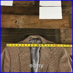 Vintage Harris Tweed For Lands End Unstructured Blazer Sport Coat Jacket Men 44L