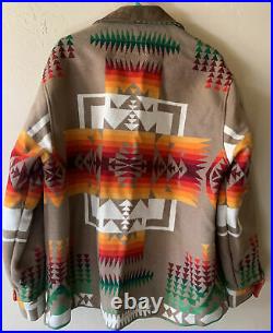 Vintage Htfpendleton Jacket/coat Outer Cheif Joseph Native Wool Rug Mens XL