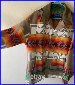 Vintage Htfpendleton Jacket/coat Outer Cheif Joseph Native Wool Rug Mens XL