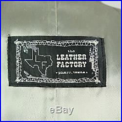 Vintage Leather Snake Skin Rattlesnake Sport Coat Gray Rockabilly Western Blazer