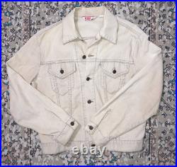 Vintage Levi's Levi Strauss Cream Type 3 Corduroy Trucker Jacket 70s Mens 42 USA