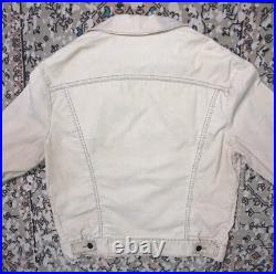 Vintage Levi's Levi Strauss Cream Type 3 Corduroy Trucker Jacket 70s Mens 42 USA