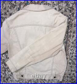 Vintage Levi's Levi Strauss Cream Type 3 Corduroy Trucker Jacket 70s Mens 42 USA