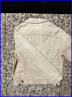 Vintage Levi's Levi Strauss Cream Type 3 Corduroy Trucker Jacket 70s Mens 42 USA