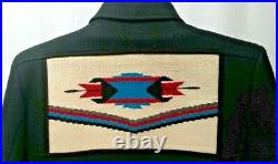 Vintage Men's CHIMAYO Wool Blanket Pioneer Wear Native American Jacket