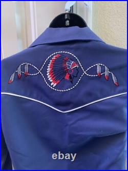 Vintage NOS 70's Millie Embroidered Western Jacket-Size 7/8 Native American