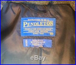 Vintage PENDLETON HIGH GRADE WESTERN WEAR INDIAN BLANKET COAT JACKET SIZE M USA