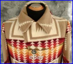 Vintage! PENDLETON HIGH GRADE Western Wear WOOL BLANKET JACKET Coat HARDING