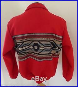 Vintage PENDLETON High GRADE WESTERN Wear WOOL BLANKET Jacket COAT NAVAJO INDIAN