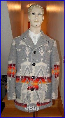 Vintage PENDLETON High Grade WESTERN WEAR Navajo SOUTHWEST Chief Joseph Coat 44