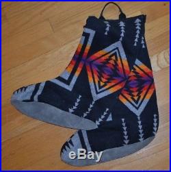 Vintage PENDLETON High Grade WESTERN WEAR Navajo SOUTHWEST Wool BOOT BAG Size XL