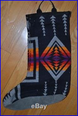Vintage PENDLETON High Grade WESTERN WEAR Navajo SOUTHWEST Wool BOOT BAG Size XL